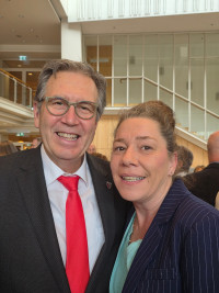 Unsere Bürgermeisterkandidatin Katrin-Stutz-Engel mit OB Jürgen Herzing