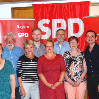 Ehrungen im Stadtverband: v.l. Hans-Dieter Herbert. Claudia Schlater, Reinhold Kerber, Anni Christ-Dahm, Alexander Mosca-Spatz, Claudia Bensing, Andreas Burkl, Lucia Bauer, Vrej Borza, Reiner Krzyzak-Zeller